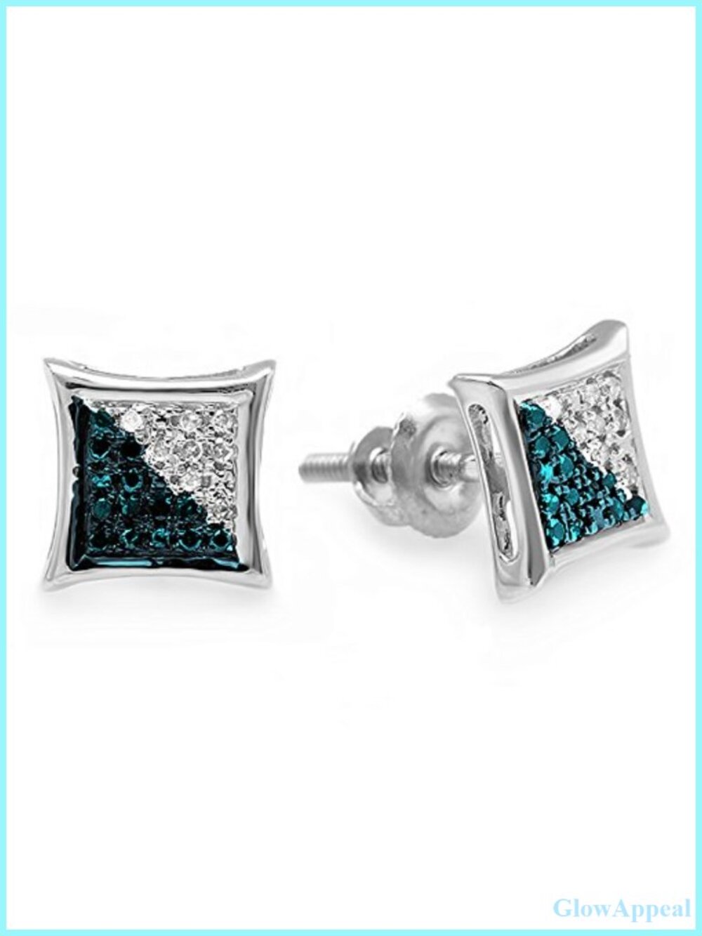 Dazzlingrock Out Studs in Unisex Design Ladies Mens Real Diamond Earrings